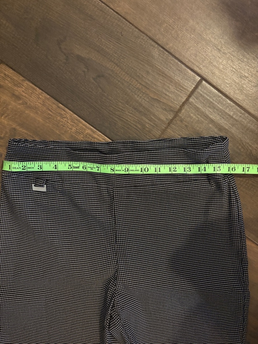 Black Micro-Pattern Stretch Dress Pants - Picture 3 of 9